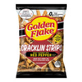 Mildly Seasoned Fried Pork Cracklin Strips with Red Pepper, 3.5 oz. Bags (6 Bags) S4109