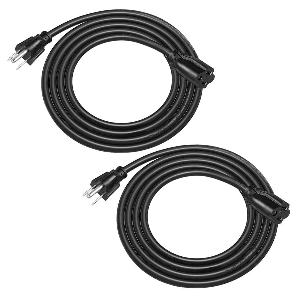 2 Pack 3FT 16 AWG 3 Prong Extension Cord I827160