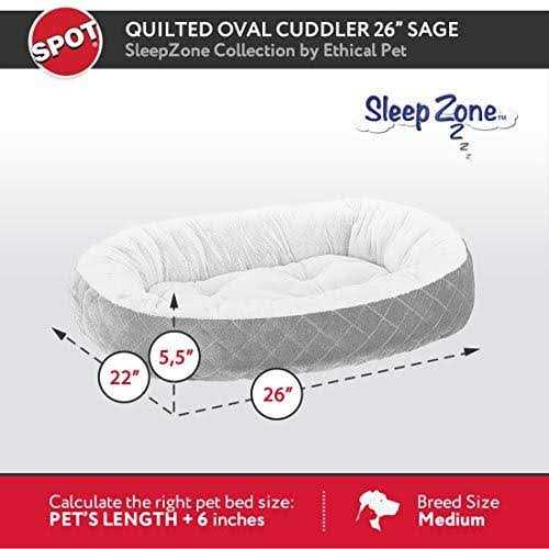 Quilted Oval Cuddler Pet Bed O122845