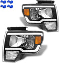 Chrome Housing Headlight Assembly for 2009-2014 Ford F150 Y331