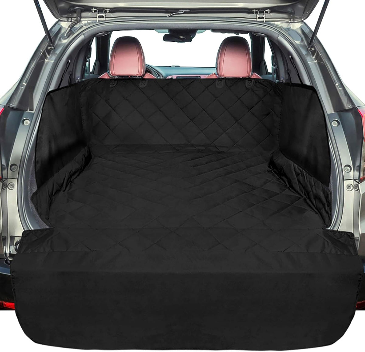 Black Non-Slip Water Resistant Pet Cargo Cover Mat Pack of 2 L680548