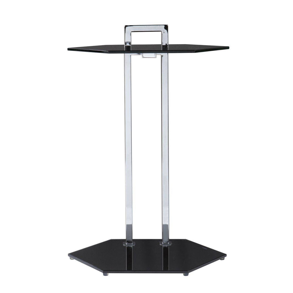 Black and Chrome Side Table V429210