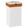 Black 13 Gallon Wooden Trash Can Cabinet M6509