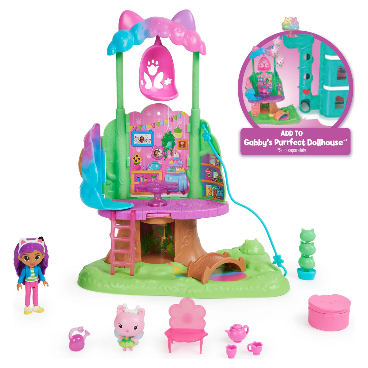 Transforming Garden Treehouse Set with 2 Figures O23393