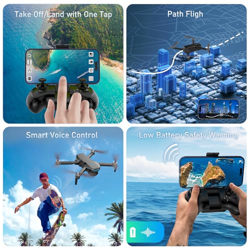 1080P HD FPV Camera Drone with Brushless Motor, 2 Batteries, Foldable G153170