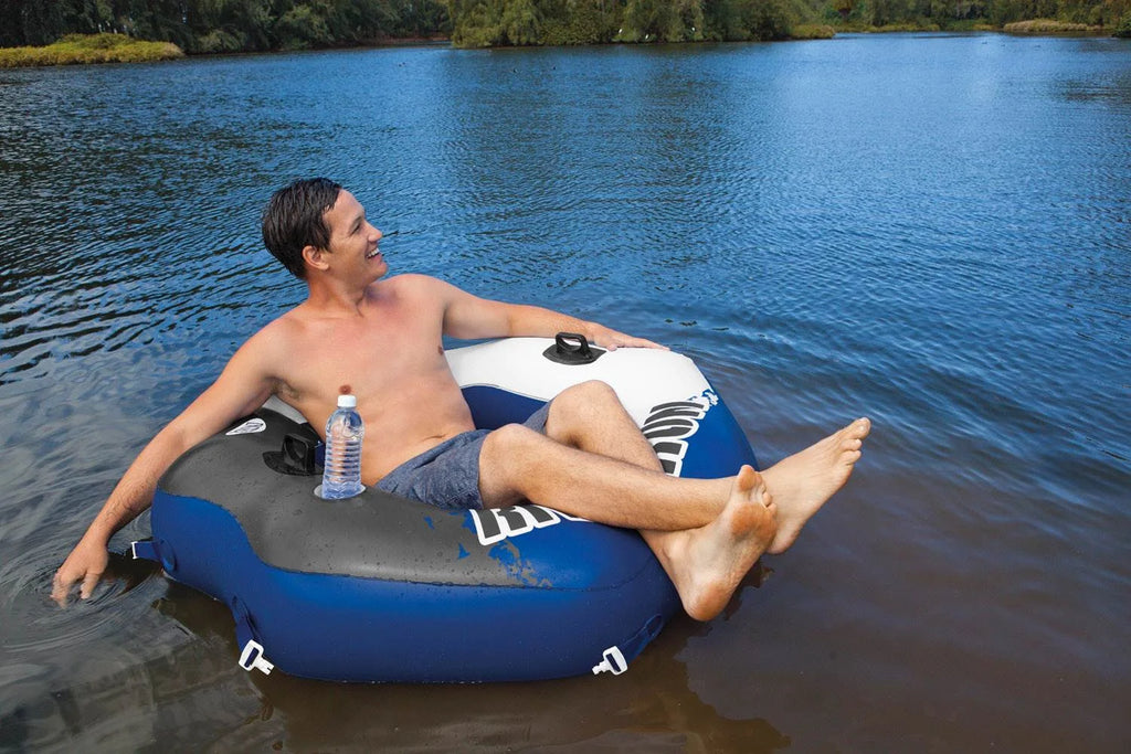 Inflatable Water Tube (2 Pack) and Inflatable Beverage Cooler I26864