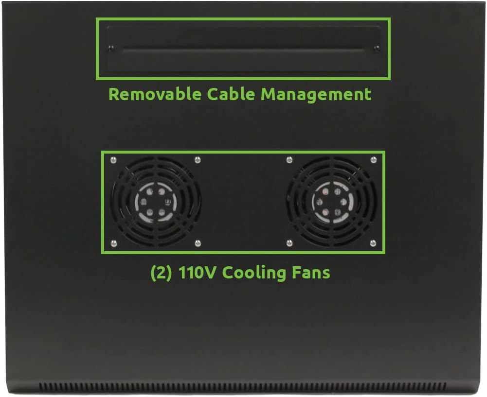 12U Wall Mount Network Server Cabinet Rack Enclosure Glass Door Lock U44065
