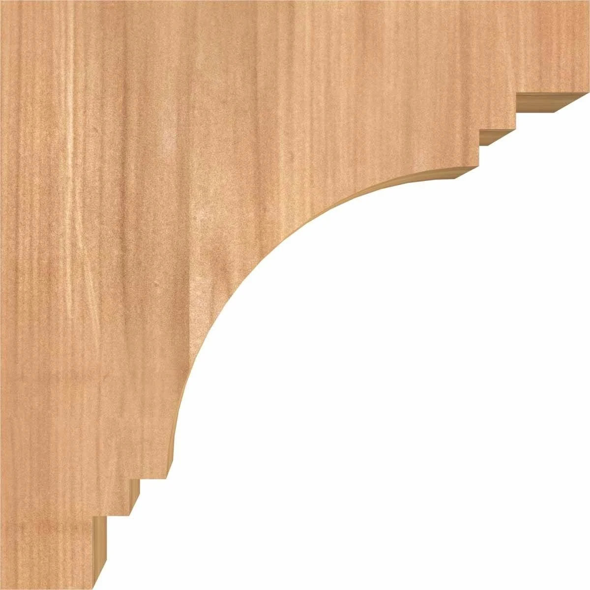 3 1/2x22W x 10x22D x 26x22H Western Red Cedar Corbel B99425