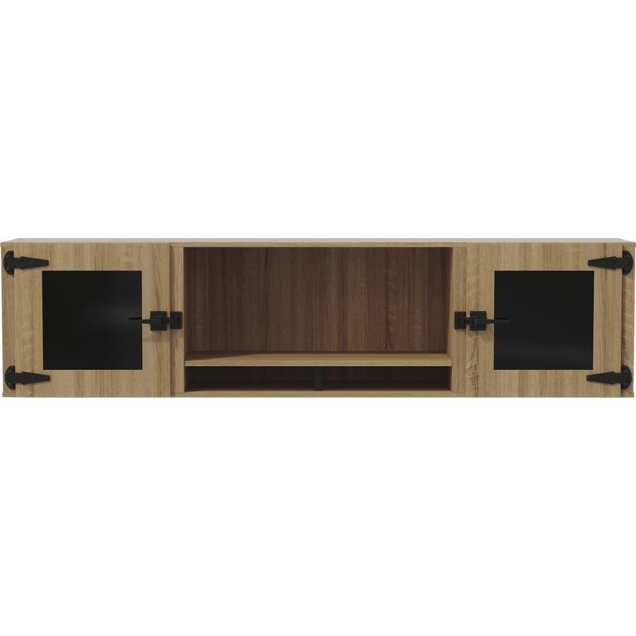Smoked Glass Doors Wall Hutch U32500