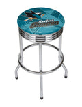 Chrome Ribbed Bar Stool O30728