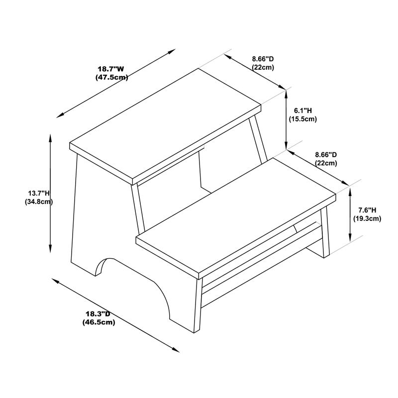 Espresso Bed Step K22477