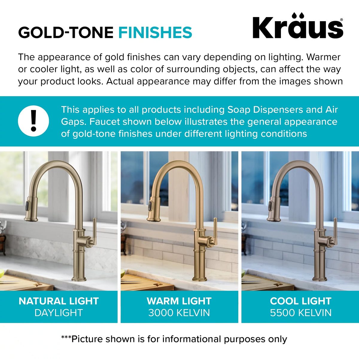 Single Handle Bathroom Faucet in Brushed Gold U570063