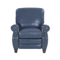Blue All Leather Recliner X53770