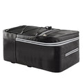 Rear Carrier Bag Trunk PU Leather Waterproof 15L Bike Pannier O42257