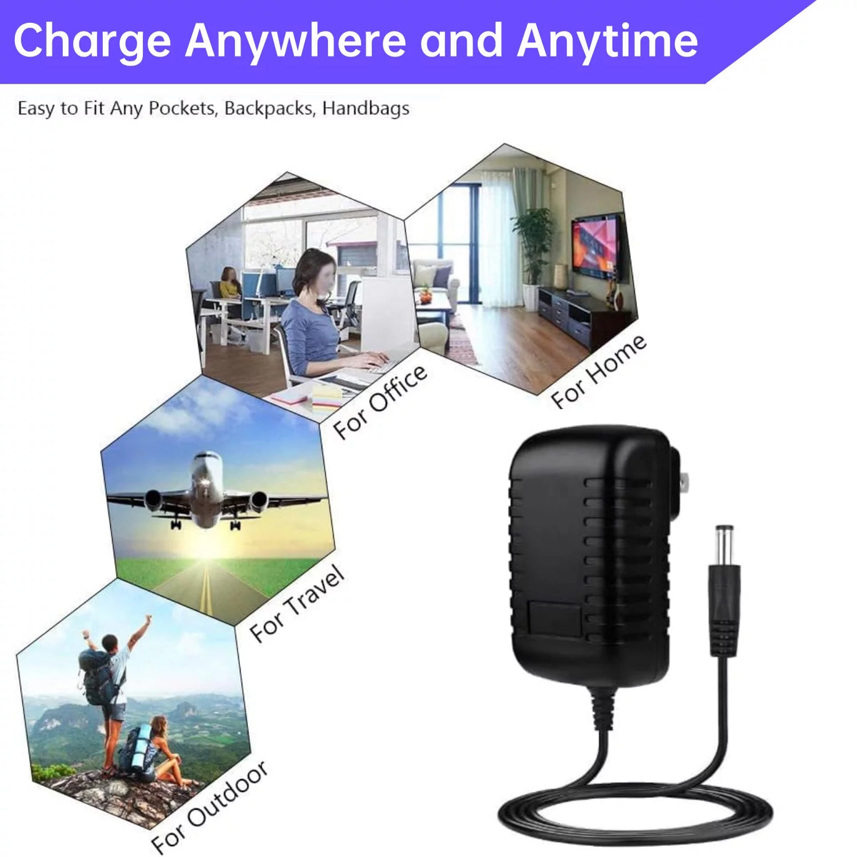 AC DC Power Adapter Charger Replacement F9645