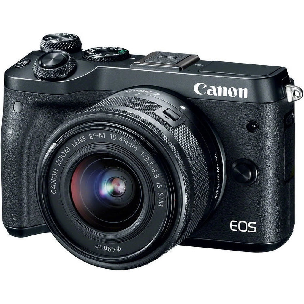 Mirrorless Digital Camera 24.2 MP APS-C 1080p Black Q81385