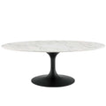 48" Oval Top Metal Coffee Table D9996