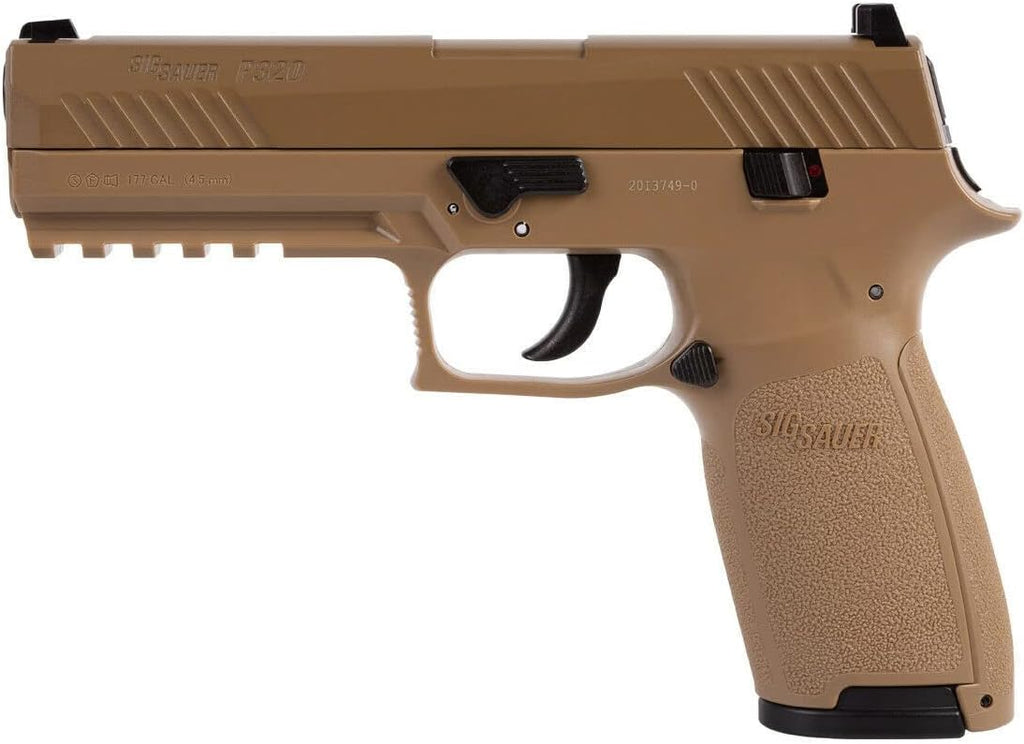 SIG Sauer P320 Air Pistol with CO2 12 Gram (15 Pack) and 500 Lead Pellets Bundle Y403469