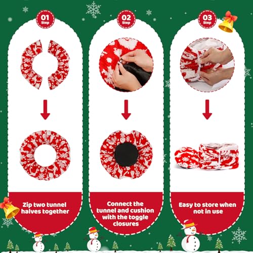 Cat Tunnel Bed Christmas Tree Skirt for Indoor Cats X26786