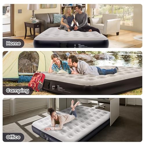 Queen Air Mattress with Built-in Battery Pump S574