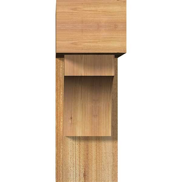 Rough Sawn Cedar Bracket with Offset Brace D41688