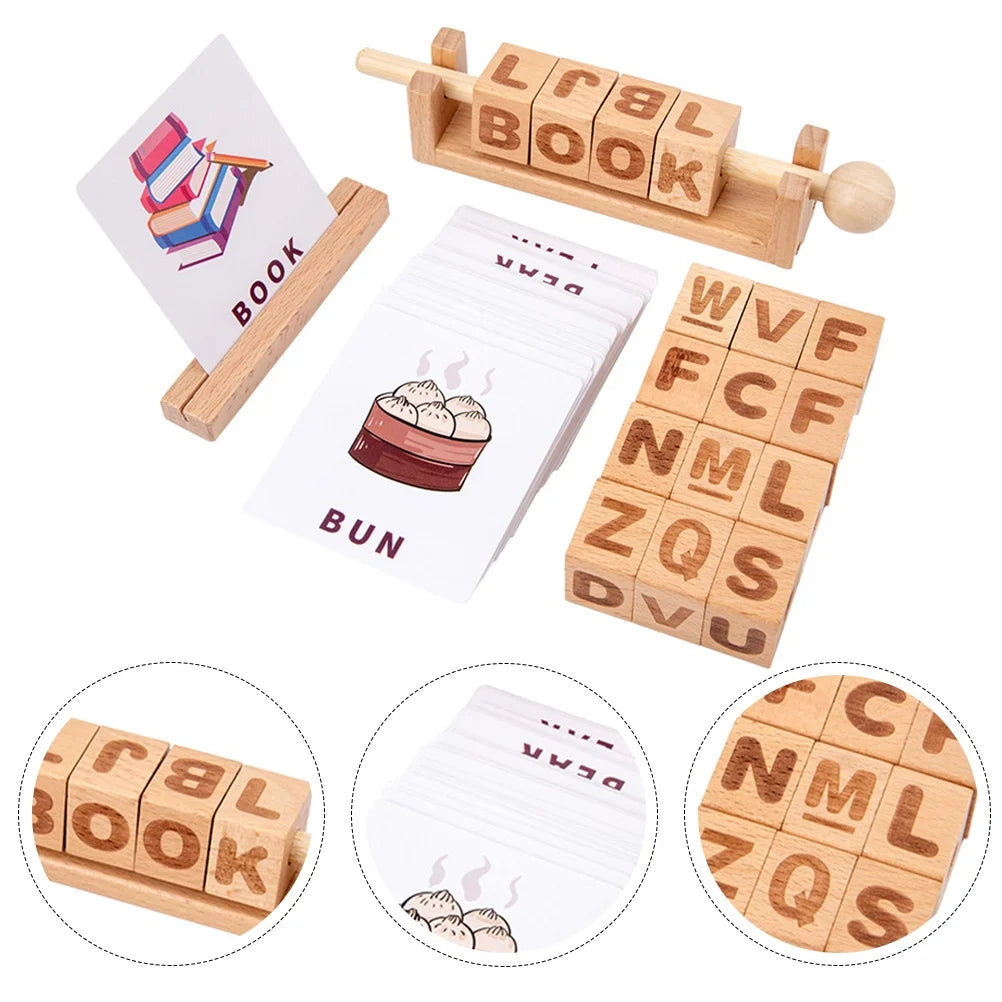 Wooden Learning String Toy Building Blocks E735121