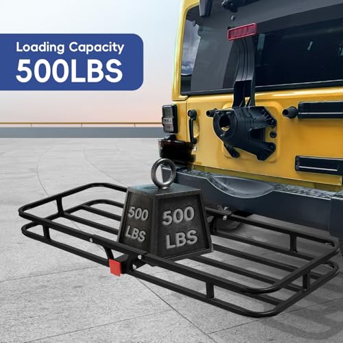 53" x 19" x 5" 500 Lbs Hitch Cargo Carrier with Net E66362