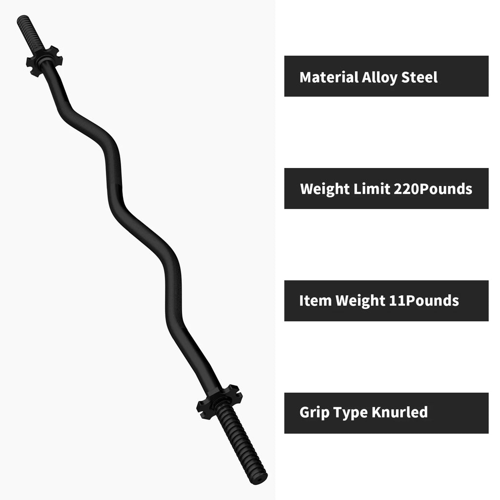47'' Olympic Curl Bar with Collars K828816