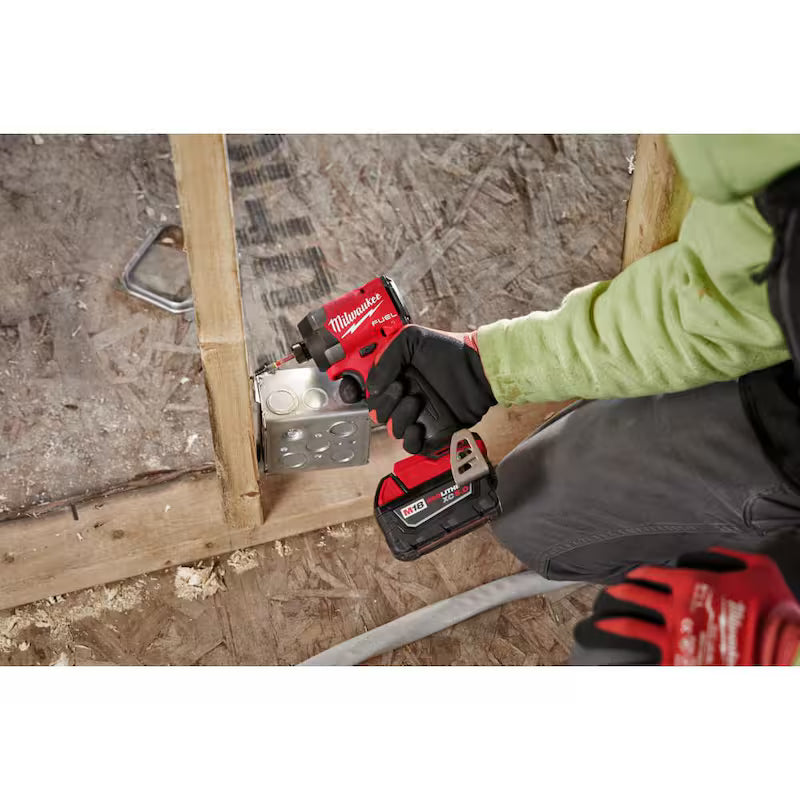 18-V Lithium-Ion Brushless Cordless 1/4 in. Hex Impact Driver Kit with Reciprocating Saw K5513
