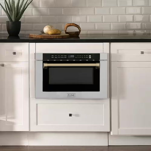24 in. 1000-Watt Built-In Microwave Drawer Stainless Steel U649406