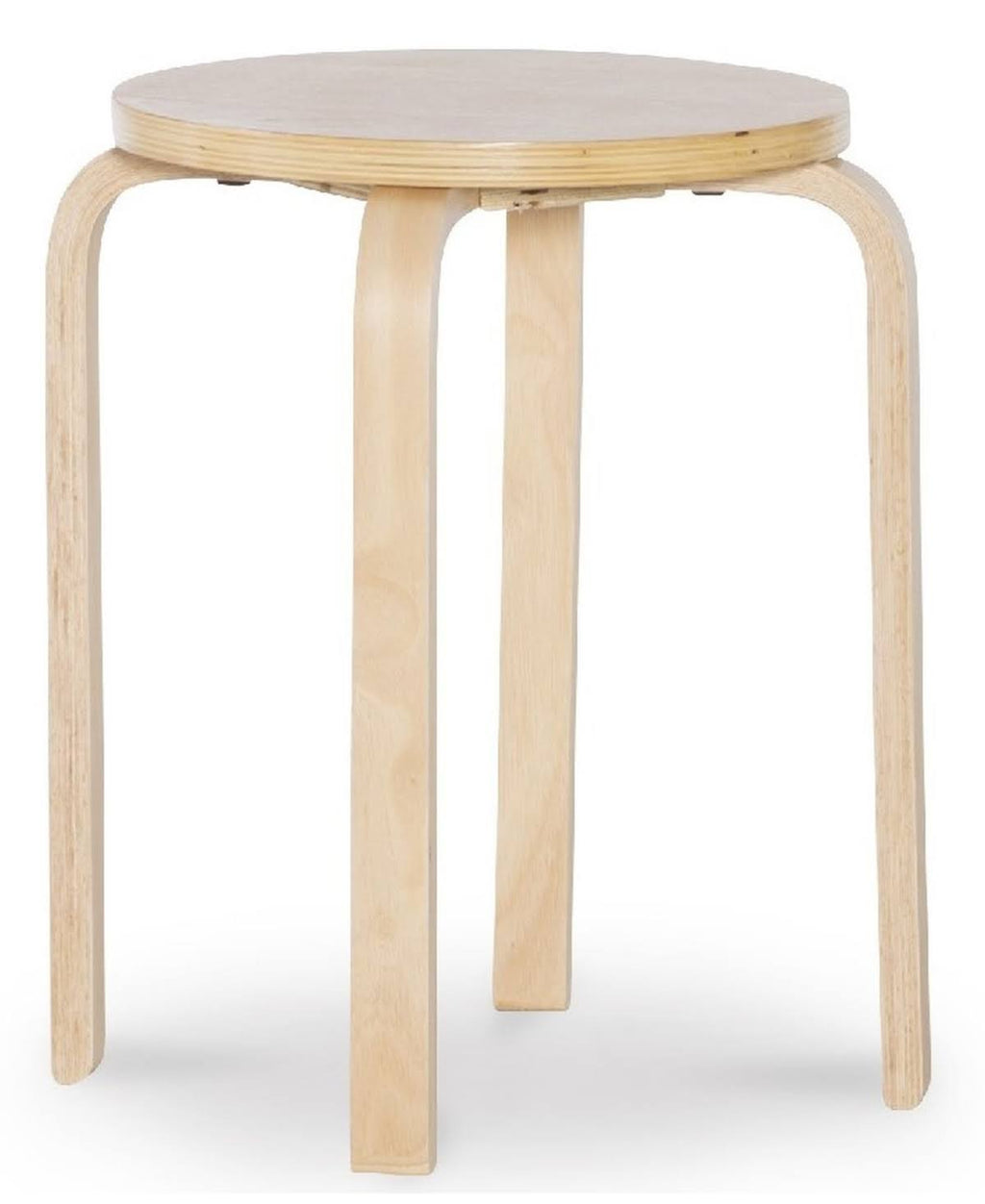 Natural Bentwood Stools, Set of 4 B5243