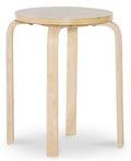 Natural Bentwood Stools, Set of 4 B5243