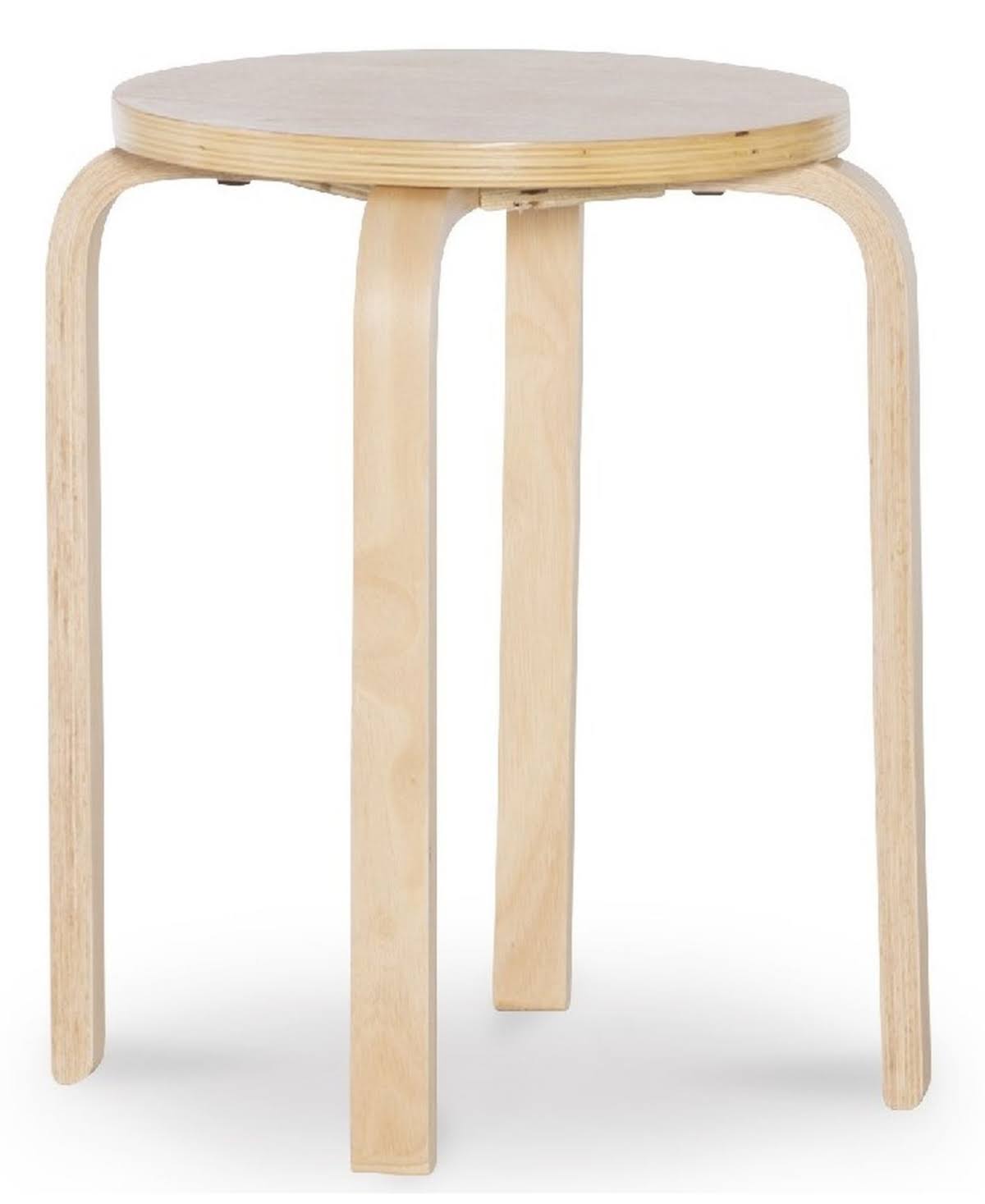 Natural Bentwood Stools, Set of 4 B5243