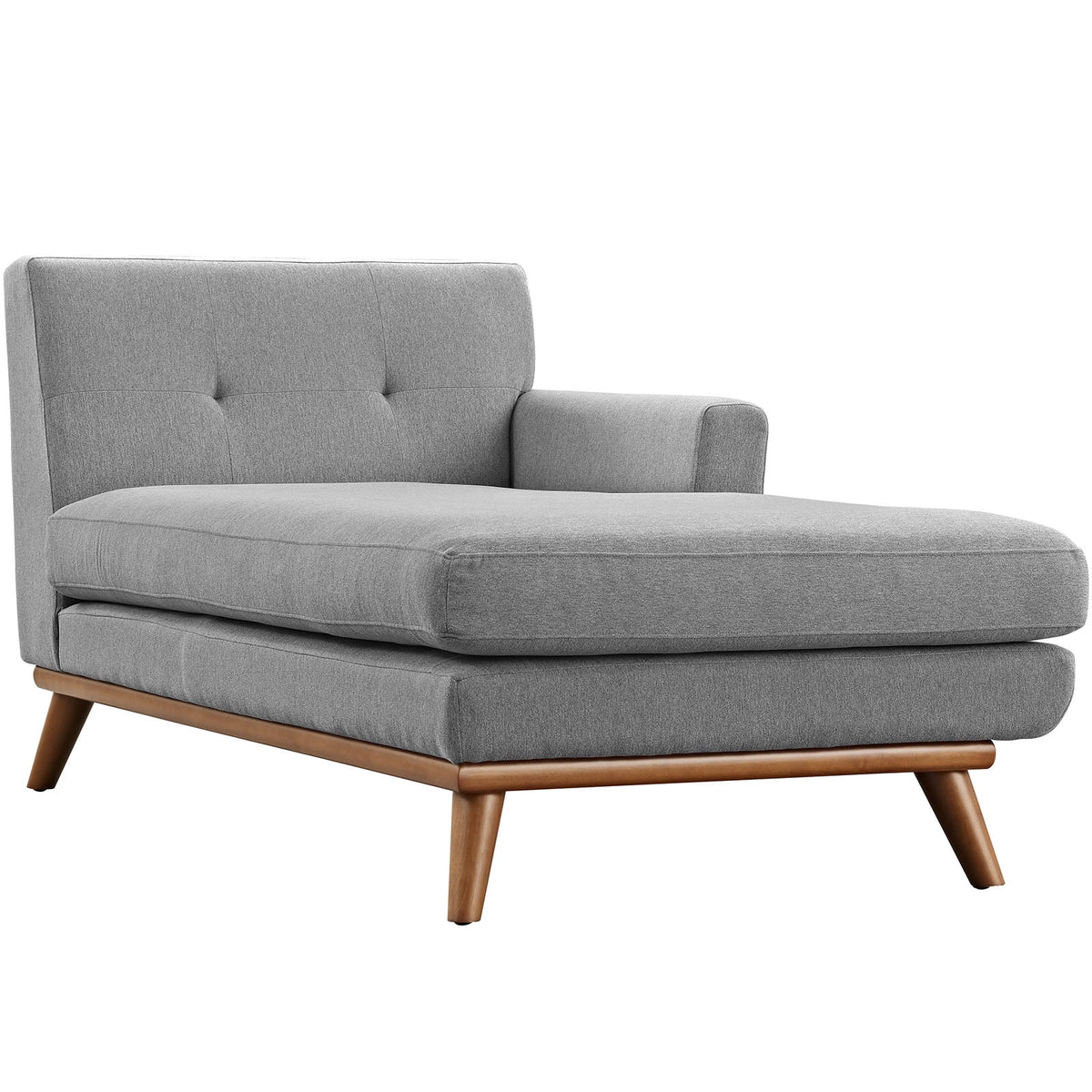 Expectation Gray Upholstered Fabric Chaise E384947