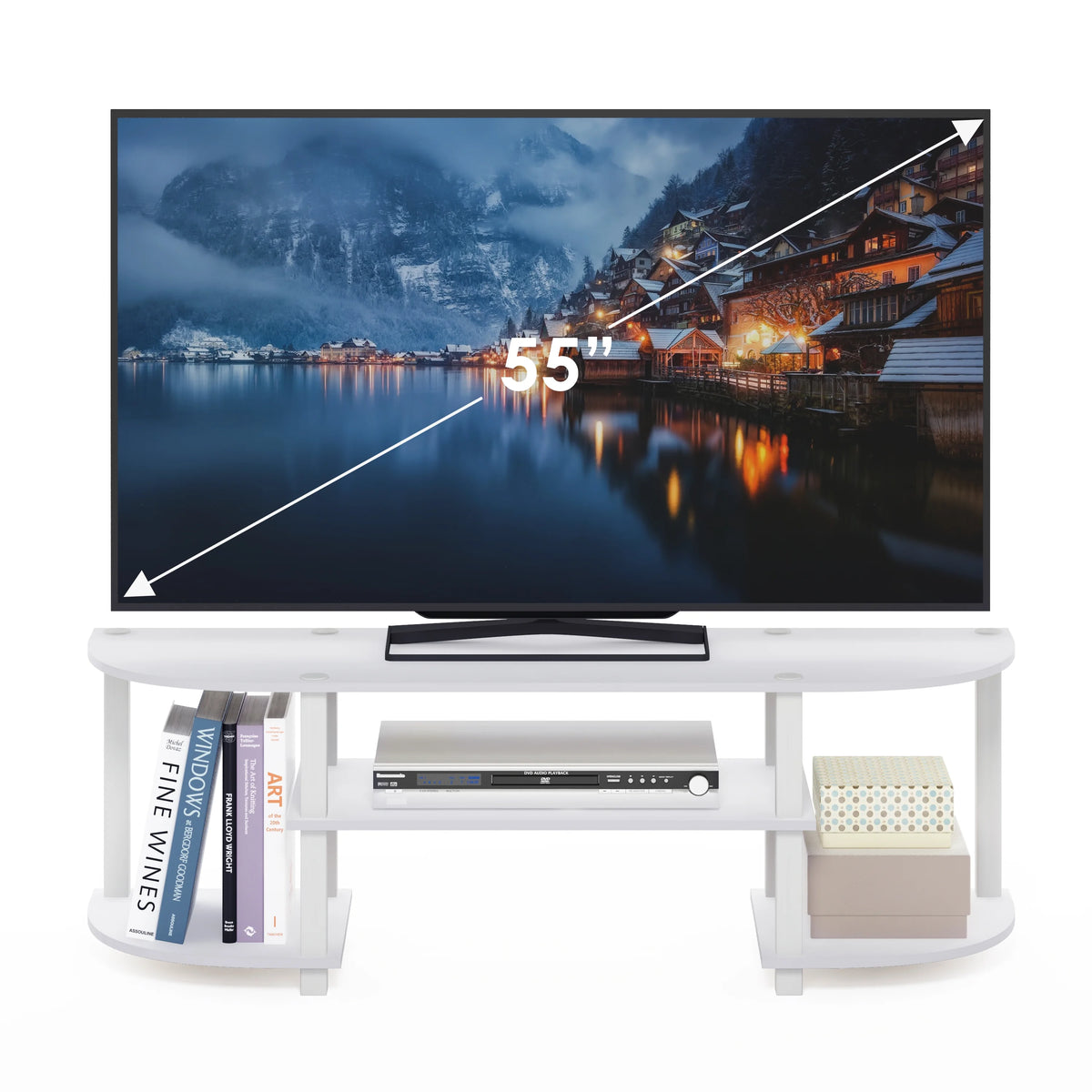 White TV Entertainment Center V163