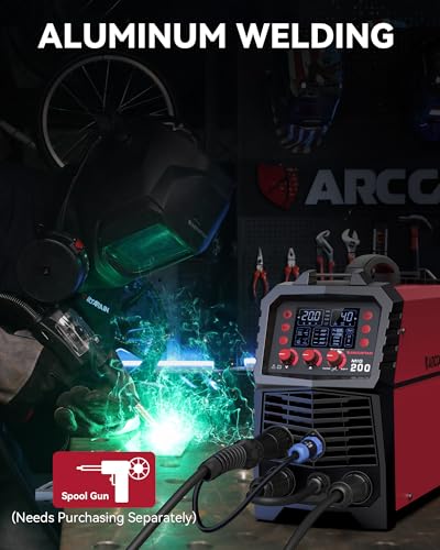 200Amp 6 in 1 Multi Process Welding Machine with LED Digital Display H59690