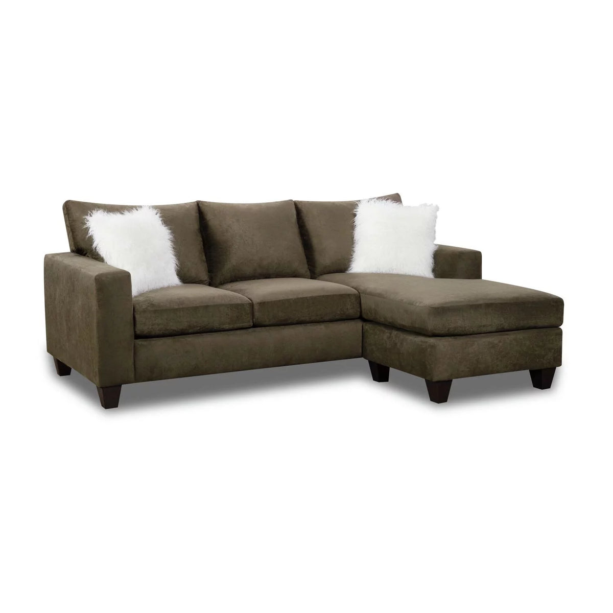 86"W Wood Sofa with 2 Pillows E711840