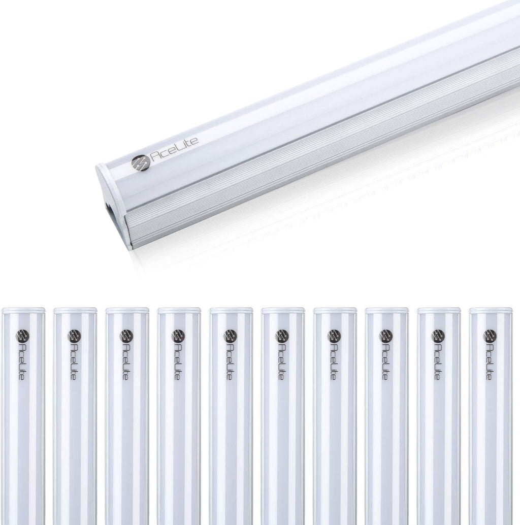 LED T5 Integrated Single Fixture, 4FT, 20W, 2200lm, 3CCT, 10 Pack U9618