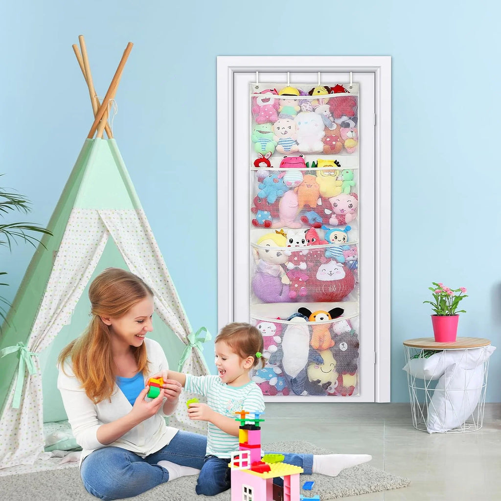 Over The Door Hanging Organizer with 4 Large Pockets Z955302