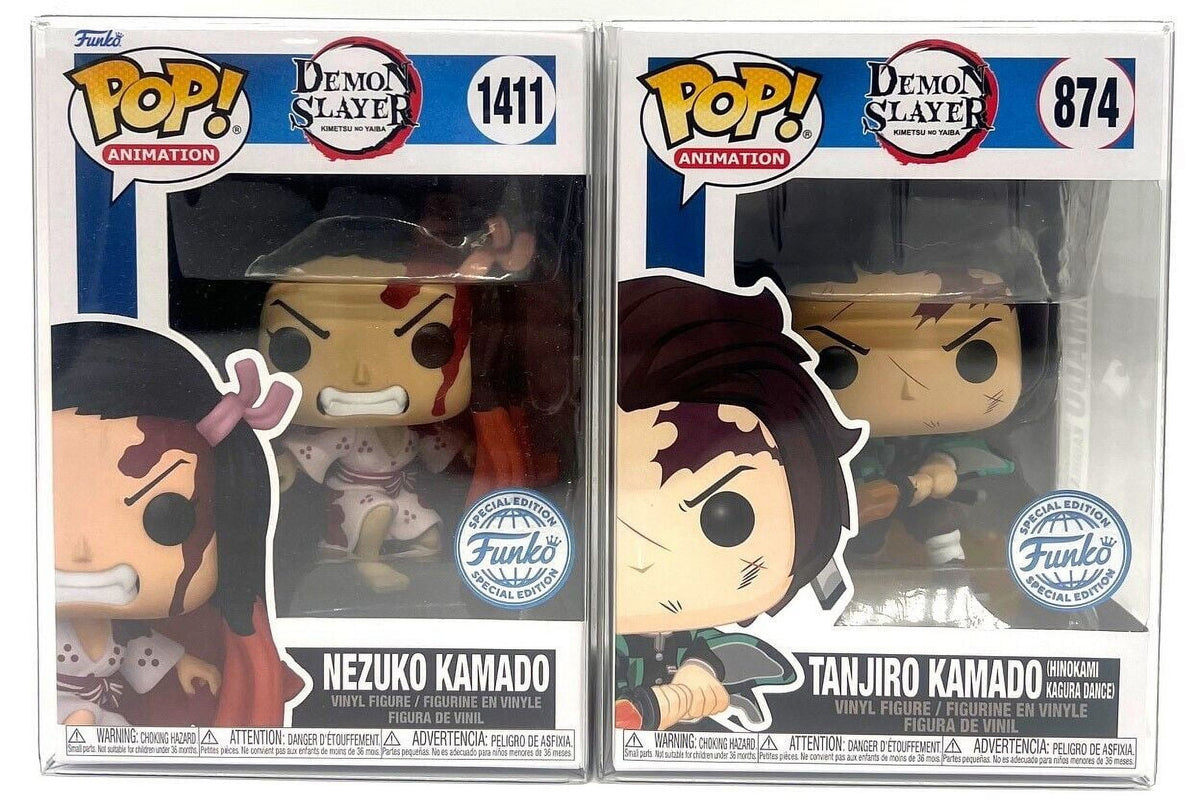 Tanjiro & Nezuko Pop! Figures with Protectors W38492