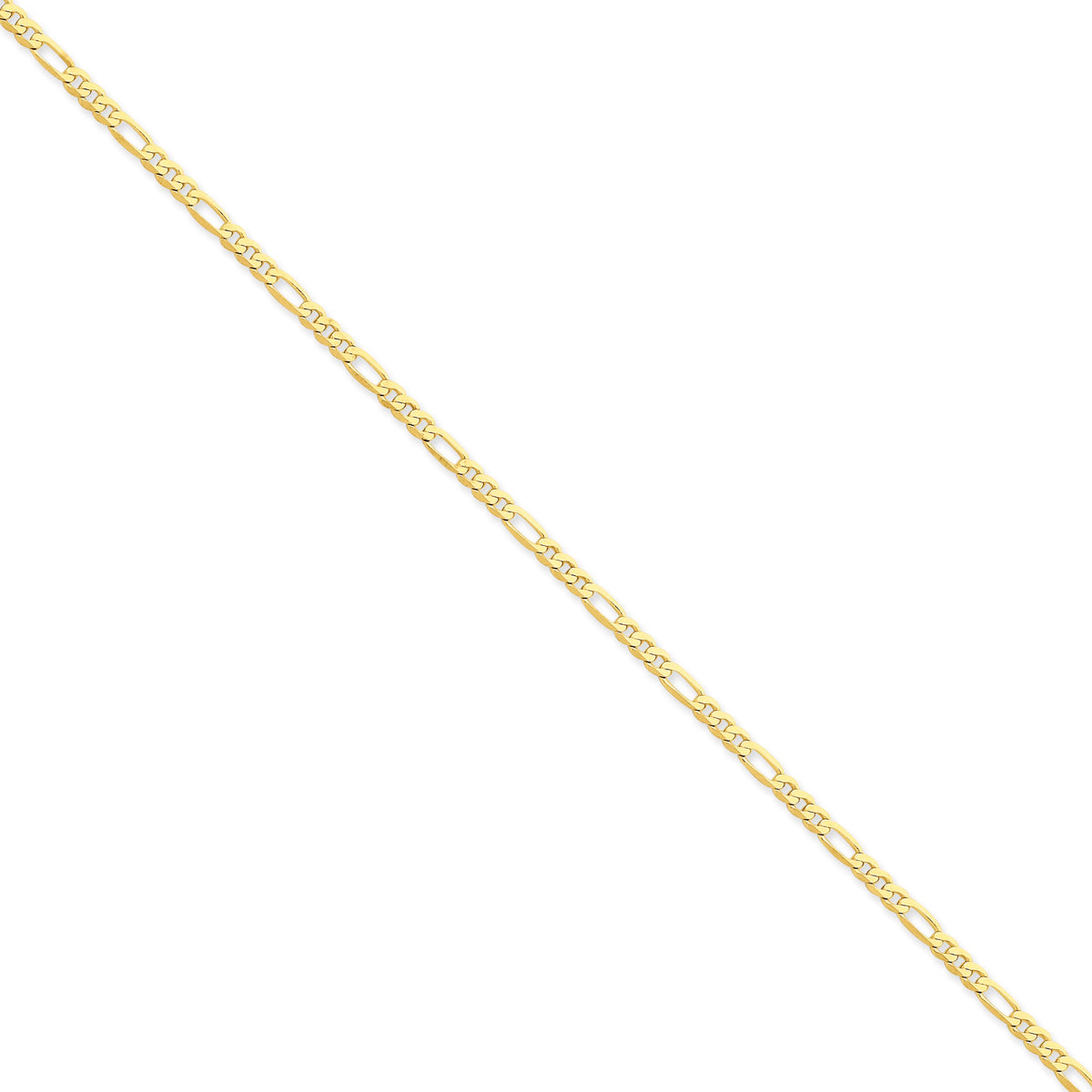 14k 3.00mm Flat Figaro Chain J93919