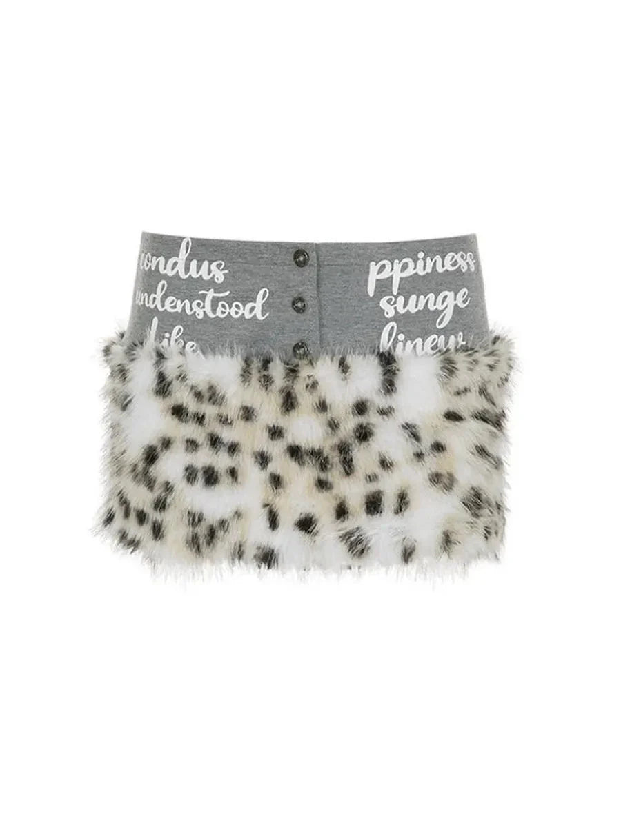 Leopard Low Waisted Mini Skirt G22690