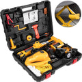 Electric Car Jack 3 Ton 6600LBS 12V DC with Electric Impact Wrench and Inflator Pump C28886