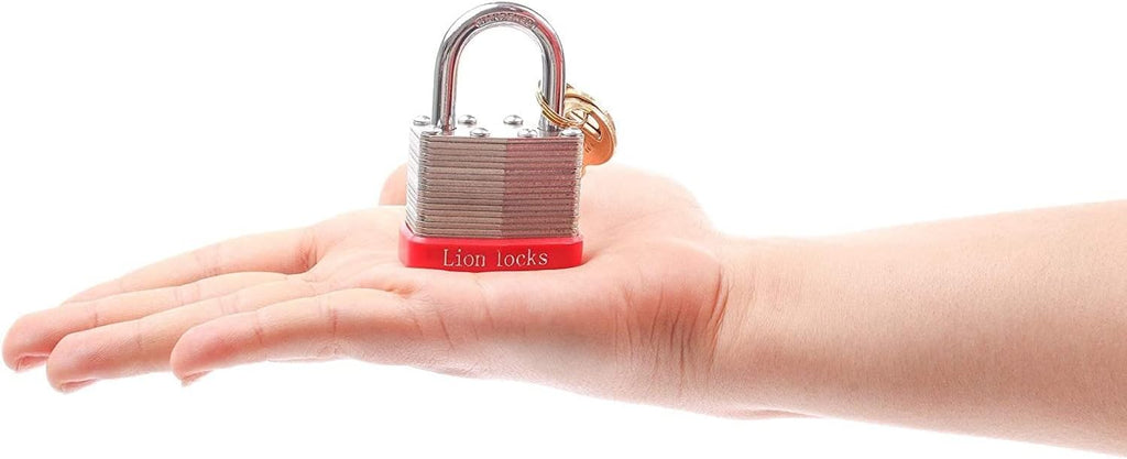 24 Keyed-Alike Padlocks with 1.25” Shackle, 48 Keys, Hardened Steel Case, Brass Cylinder Y81162