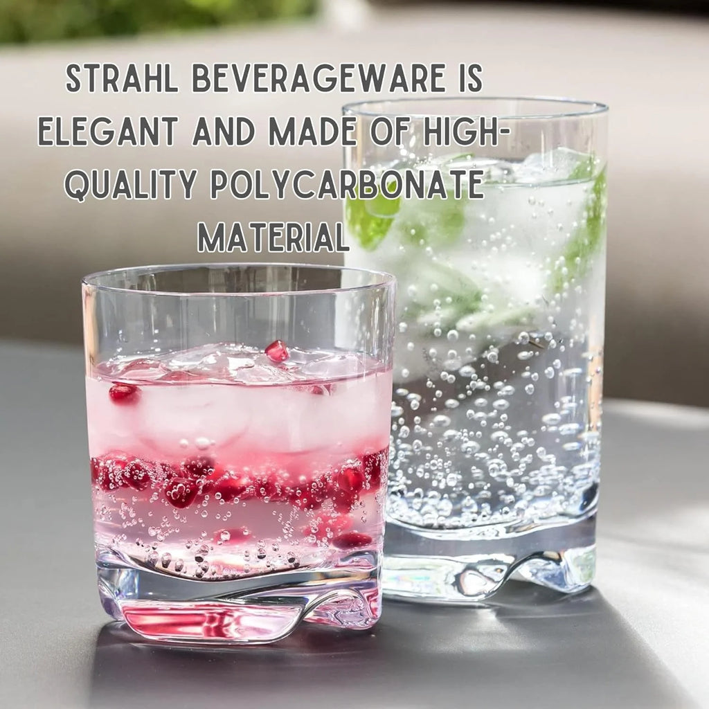 Shatterproof Polycarbonate Stemless Wine Glass Set Of 4 O46645