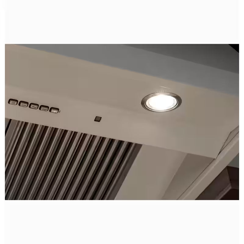 30 in. Wall Mount Range Hood with Light in Matte White J6240