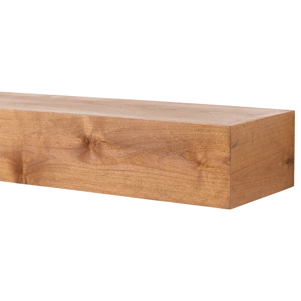60 inch Floating Alder Wood Fireplace Mantel Shelf T635487