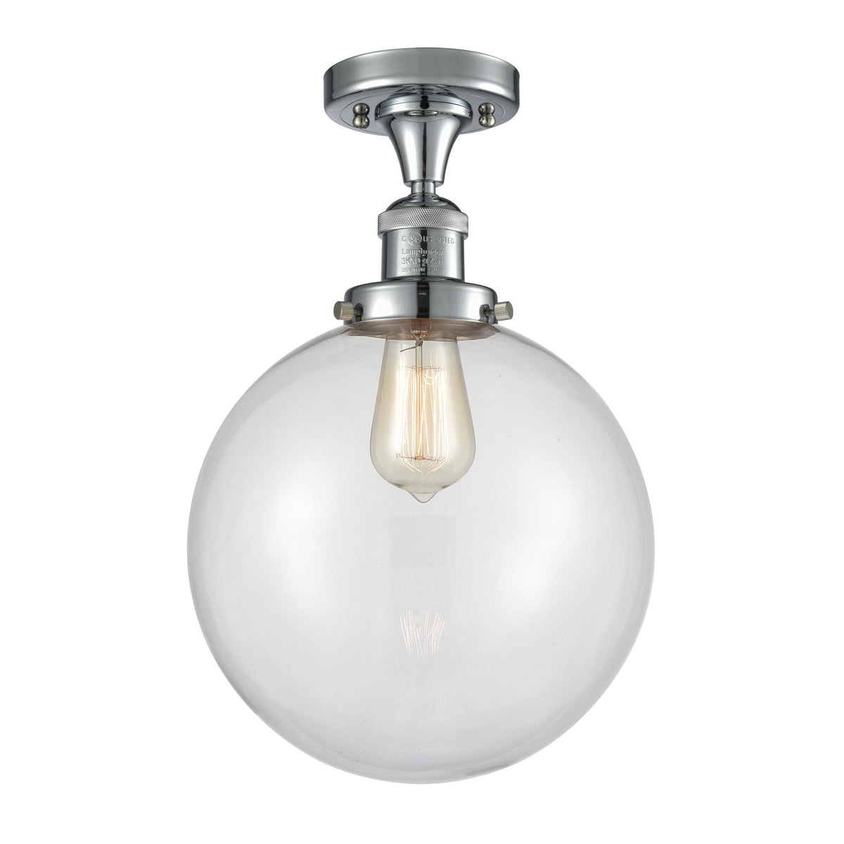 Polished Chrome Semi-Flush Mount Light A9341