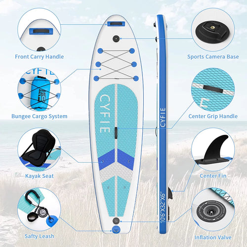 10.6 ft Inflatable Paddle Board T292269
