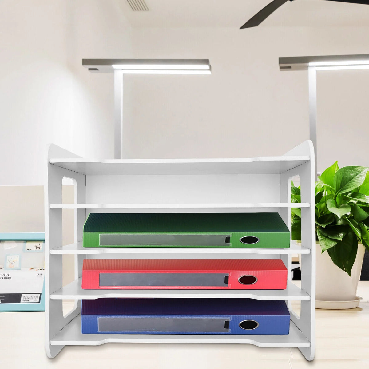 5 Tier Stackable Paper Letter Tray Organizer Q846